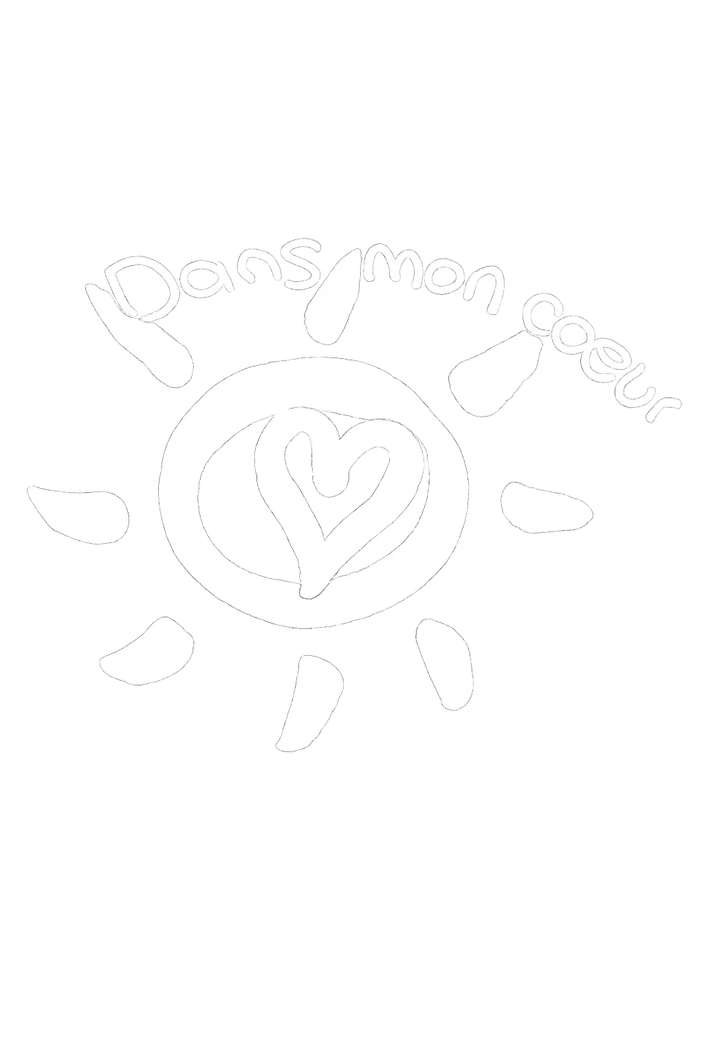 Logo Dans mon cœur - Cindy Vaucher